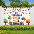 thumbnail image 7 of Yatrandify Colorful Design Happy Birthday Banner Train Theme Polyester Material for Children's Celebration Birthday Party Decoration, 7 of 7