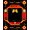 Red Yellow Black Multi, Pattern 10, variant on ODIKA 8'x10' Washable Area Rug Non-Shedding, Easy Care, Gamer Gamepad Design With Colorful Burst And Fiery Accents for King Size Bedroom Under Bed, Master Suite