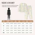 thumbnail image 4 of Fuzoiu Colorful Dandelion Print Women's Long-Sleeved Pajama,Lounge Button Down Nightwear,Womens Notch Collar Pajama Set-X-Large, 4 of 7