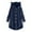 Navy, variant on Lindreshi Winter Coats for Women Plus Size Fashion Women's Button V-Neck Pullover Tops Long Sleeve Hooded Blouse Ciat