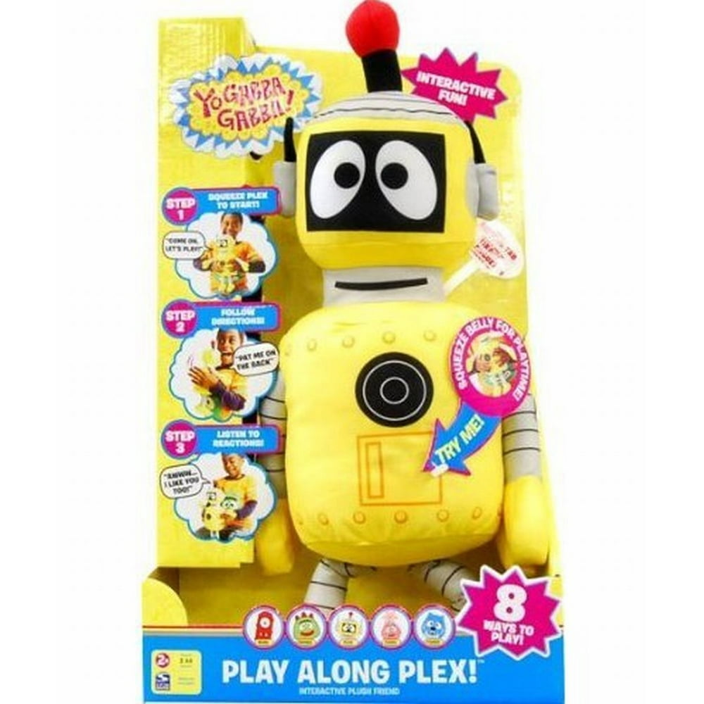 Yo Gabba Gabba Play Along Plush Plex Interactive Talking Pal Walmart