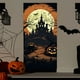 thumbnail image 5 of Cortina colgante para puerta de Halloween, suministros para diseño de escenas de fiestas y festivales, tela decorativa para colgar en el porche., 5 of 5