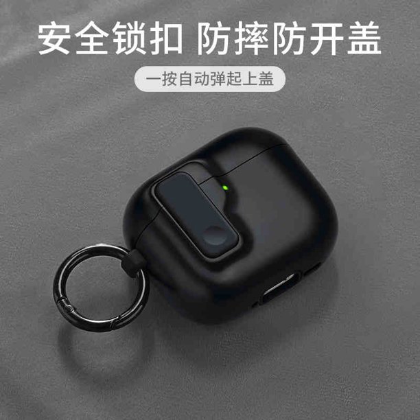 2024 Nuevo protector duro para AirPods 4 con cerradura de tapa magnética Funda híbrida Cubierta de protección de lujo para Apple AirPods 4 (USB C)
