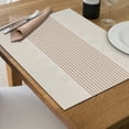 thumbnail image 2 of Maison Concepts Vinyl Placemat Diamond Band White - Set of 12 (12L X 18W X 1H), 2 of 3
