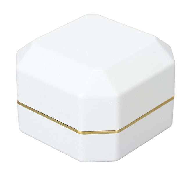 Jewelry Storage Box,Ring Display Box Flocking Light Jewelry Display Case Rings Gift Box Elevate Your Experience