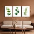 thumbnail image 4 of 3 Piece Canvas Wall Art for Living Room Bedroom, Green Minimalist Botanical Plant with Flower Artwork Picture Floral Twigs Painting Print for Home Kitchen Office Decor 12x16'', 4 of 7