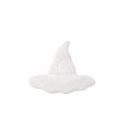 thumbnail image 2 of White Witch Hat Shaped Bath Mat, Crescent Moon Wizard Hat Fluffy Rug, Cute Halloween Irregular Shaggy Floor Mat, for Bathroom, Bedroom, Fall Home Decor, 2 of 6