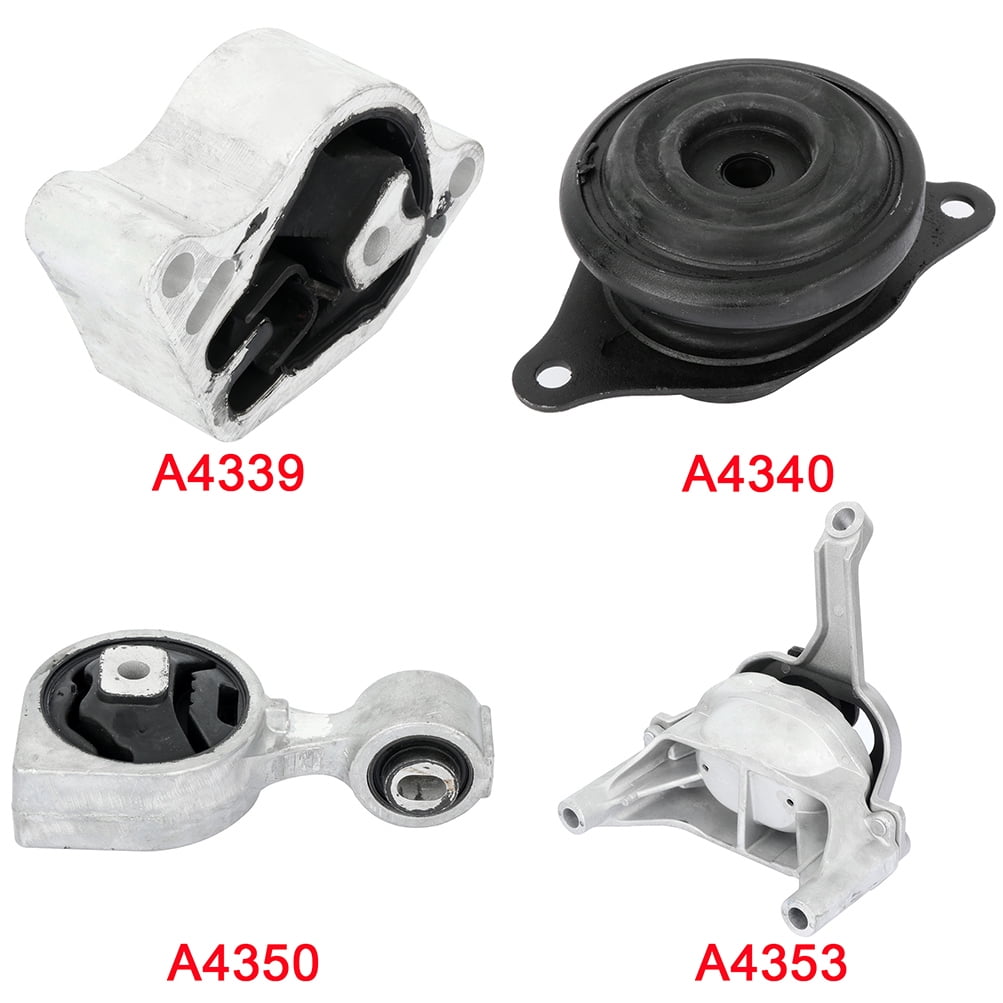 SCITOO A4339 A4340 A4350 A4353 Engine Mount Trans Mounts Compatible with 2007-2012 for Nissan Altima 2.5L 2009-2012 for Nissan Maxima 2.5L 4PCS