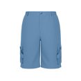 thumbnail image 3 of LiuXxxx Utility Work Shorts Casual Cargo Shorts for Everyday Wear Lightweight Outdoor Menswear Light Blue L, 3 of 8