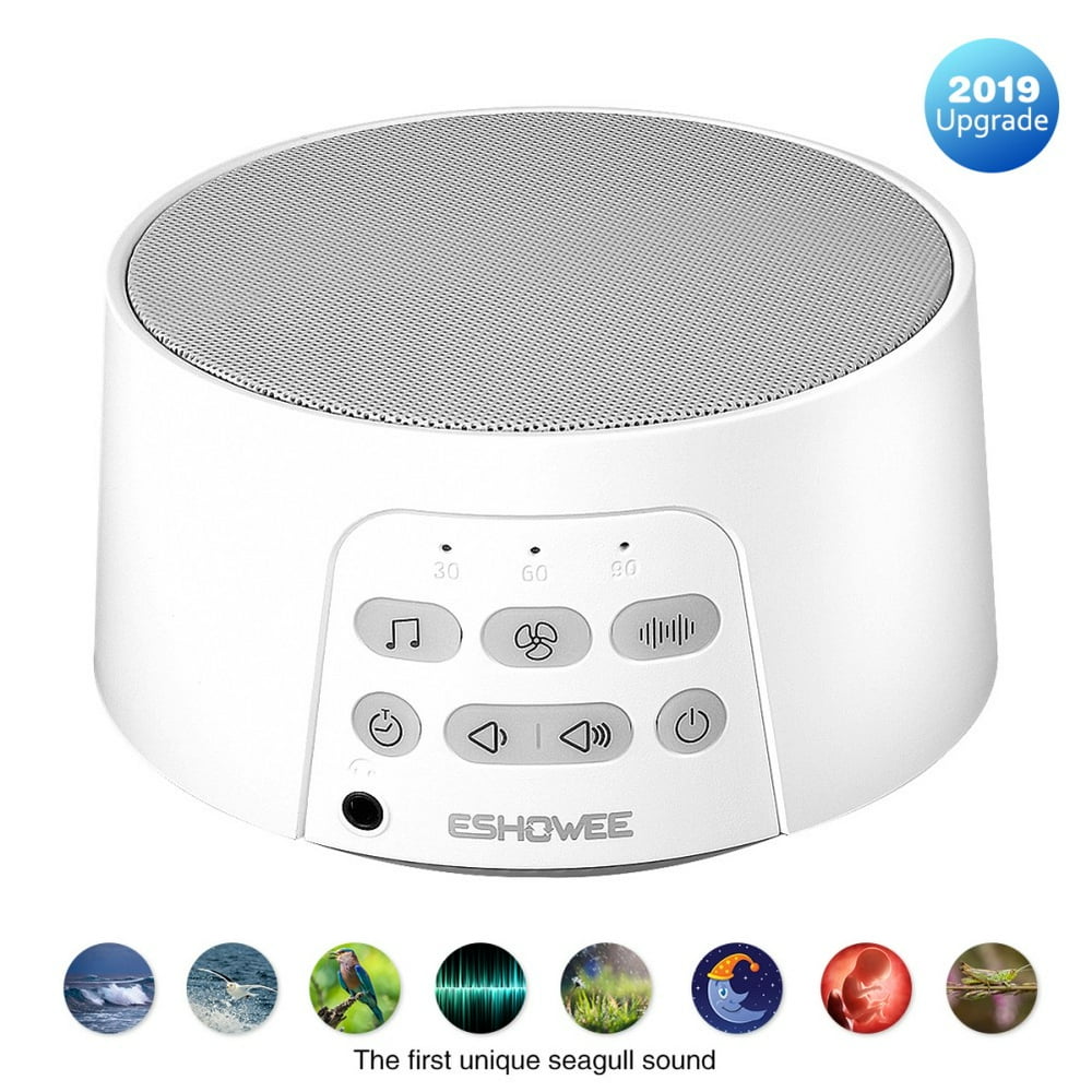 White Noise Machine with 24 HiFi Soothing Sounds, Timer, Builtin