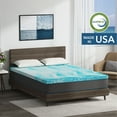MLILY Ego 4 inch Cooling Gel Memory Foam Mattress Topper, Queen Size