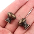 thumbnail image 3 of CHICHUMID 12 Pcs Round Cabinet Pull Zinc Alloy Dark Brown for Easy to Install Home Projects, 3 of 5