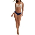 thumbnail image 2 of INSPIRE CHIC 3 Layers Leak Proof Briefs for Women's Cotton Mid-Waisted Elastic Waistband Underwear L Dark Blue, 2 of 4