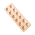 thumbnail image 3 of Portahuevos de madera multiusos, duradero, portátil, resistente, práctico contenedor de bandeja de almacenamiento para nevera de mesa, despensa de 12 hoyos Sunnimix Titular de huevo, 3 of 7