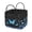 Blue Butterfly Floral, variant on Garronmavis Ladybug Heart Print Quilted Laundry Basket with Handles, Foldable Large Capacity Fabric Laundry Hamper, Decorative Storage Basket for Bedroom, Nursery, Bathroom, Kids Room