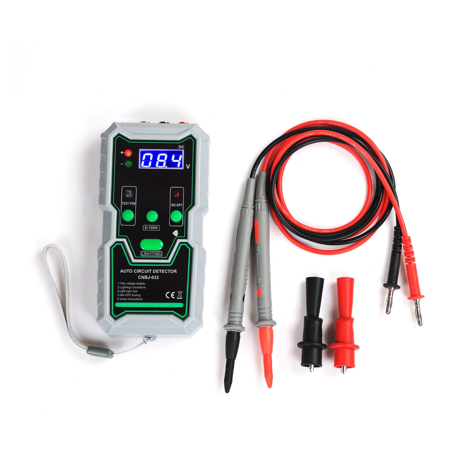 Meterk Automotive Circuit Tester, 0100V DC Circuit Tester with Test