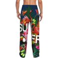thumbnail image 3 of Disketp Summer Birds And Flowers Men'S Pajama Pants - Ultra Soft Fleece Sleep And Lounge Pants (Size: S-Xxl), 3 of 9