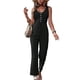 thumbnail image 1 of Elegantes de Verano para Mujer, Sin Mangas, con Cuello en U, Informales, de Pierna y Pantalones Largos 2025, Negro, Talla M, 1 of 9