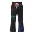 thumbnail image 4 of kaondbfi Women's Gradient Pants Waist Textured Bubble Crinkle Casual Pants with Pockets Lightweight Summer Trousers for Beach and Daily Wear, 4 of 5