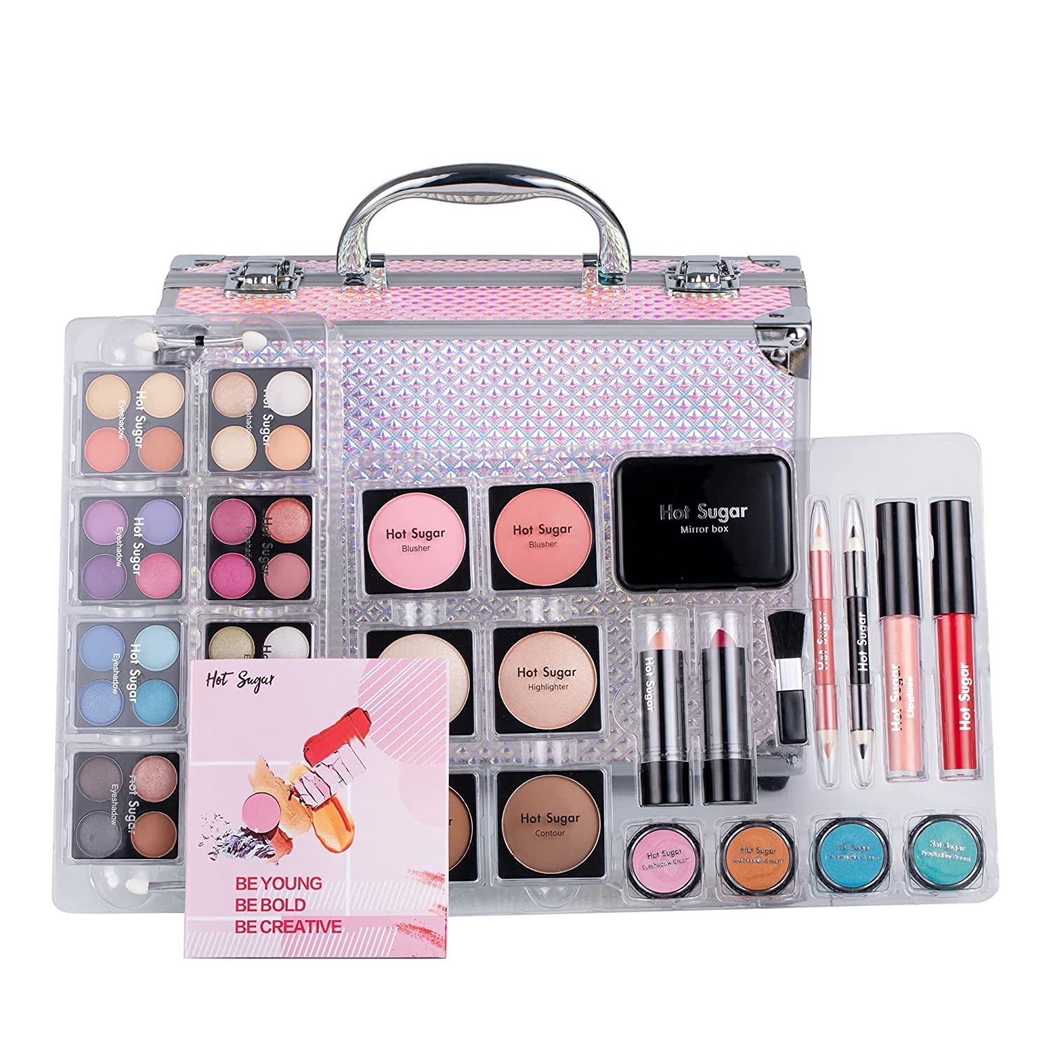 Hot Sugar Ultimate All-in-One Makeup Kit for Teen Girls, Basic Makeup Gift Set for Women - Create Stunning Looks with 52 Shades and Accessories (Mermaid)