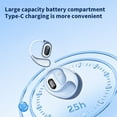 thumbnail image 5 of Open Ear AC210 Headphones, Bluetooth 5.4 Earphones Stereo Sound, Wireless Headphones 30 Hours Playback, Type-C Charging, IPX5 Waterproof Open Ear Earbuds(Blue), 5 of 6