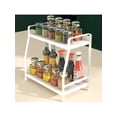 thumbnail image 5 of 1PCS Countertop Storage Rack, 2-Tier Kitchen Counter Shelf, Desktop Organizer Shelf For Kitchen,Metal Kitchen Table Organizer,White, 5 of 5