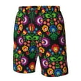 thumbnail image 5 of Naloa Traditional Floral Polish Men's Beach Shorts, Surfing shorts, Swim trunks, Quick Dry Swim Trunks for Surfing Beach Fun - Large, 5 of 9