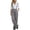 Gray, variant on Zynoxe Womens Plus Size Wide Leg Pants Trendy Straight Pleated Detachable Suspender High Waistband Suit Trousers with Pockets Gray S