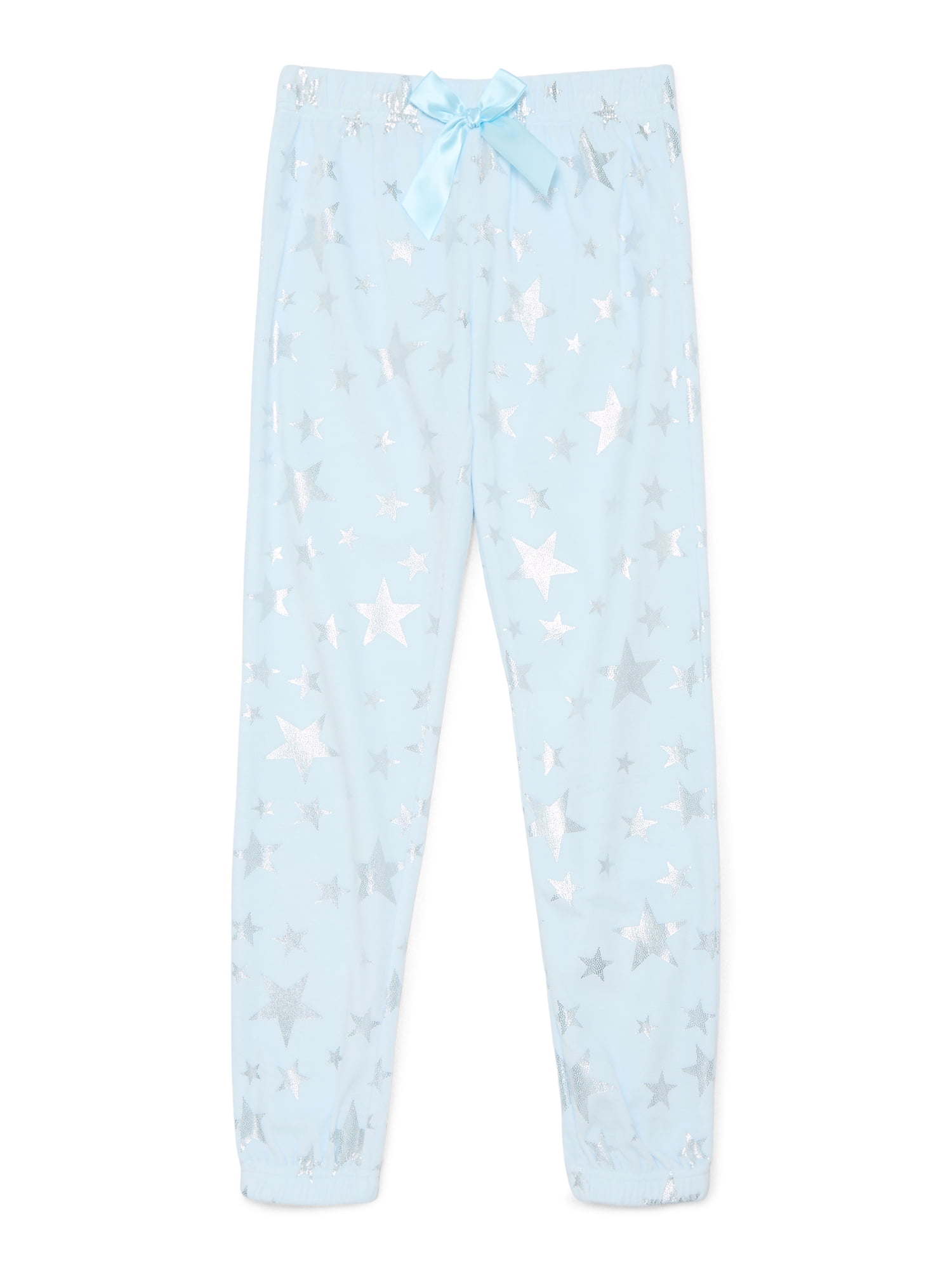 Sleep On It Girls Foil Print Velour Top and Pants Pajama Set, 2-Piece, Sizes 8-16