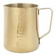 thumbnail image 2 of Taza para espumar leche de café de acero inoxidable Jarra para espumar leche con escala con mango ergonómico para café en casa(Golden, 600ML (with scale)) EOTVIA  No, 2 of 6