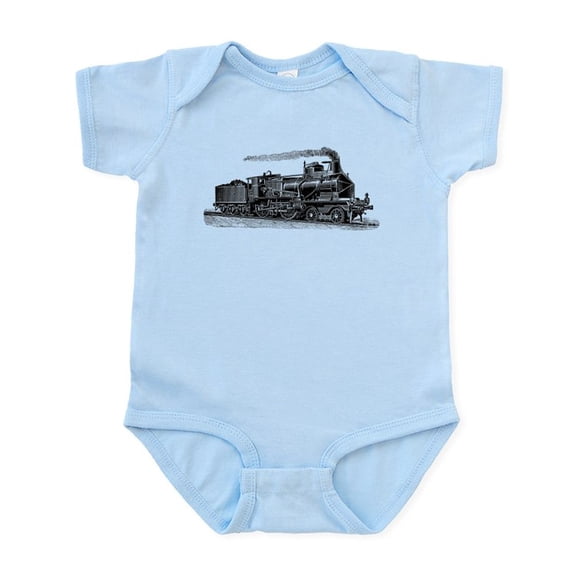 CafePress - VINTAGE TRAINS Infant Bodysuit - Baby Light Bodysuit