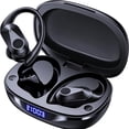 thumbnail image 1 of Auriculares Bluetooth Inalámbricos Deportivos – 90 Horas de Reproducción, IPX7 Resistentes al Agua, Estuche de Carga Inalámbrica, Ganchos para Orejas, Pantalla LED, Sonido Estéreo con Graves Potentes, 1 of 7