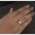 thumbnail image 2 of Cora Jewellery 1.5CT Princess Moissanite Hidden Halo Engagement Ring for Women, 18K Rose Gold, 5.5 US, 2 of 5
