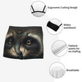 thumbnail image 3 of Kdxio Men's Boxer Briefs with Tribal Style Raccoon Print - Comfortable and Breathable Underwear for Everyday Wear, 3 of 5