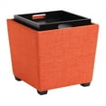 thumbnail image 3 of Rockford Storage Ottoman in Tangerine Orange Fabric, 3 of 8
