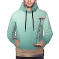 thumbnail image 4 of KLL Vintage Brass Balance Scale Print Mens Hoodie Long Sleeve Casual Pullover Hooded Sweatshirt Fashion Drawstring Hoodies with Pocket-Large, 4 of 6