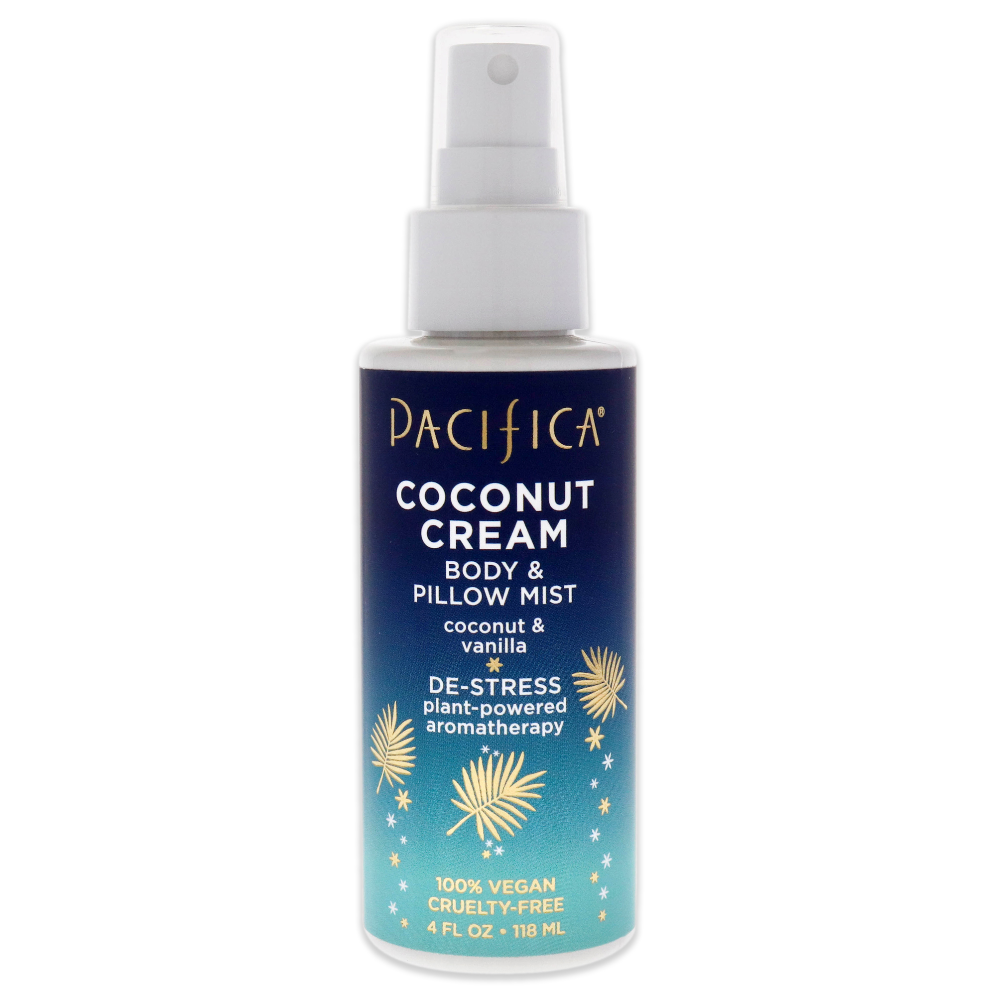 Pacifica Body and Pillow Mist Coconut Cream, 4 oz Body Mist
