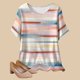 thumbnail image 2 of Camisetas de Manga Corta para Mujeres, Camiseta de Cuello Redondo Impresa de Moda, Primavera Y Verano Casual, 2 of 9