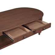 My Texas House Oval Coffee Table, Warm Brown