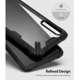 thumbnail image 3 of Ringke Fusion-X Case Compatible with Samsung Galaxy A70, Transparent Hard Back Shockproof Advanced Bumper Cover - Black, 3 of 8