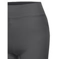 thumbnail image 4 of A2Y Women's Basic Solid Premium Cotton High Rise Bike Shorts Ash Grey XL, 4 of 6
