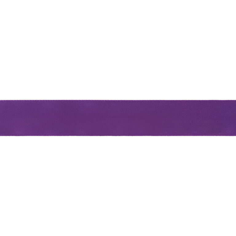 Offray Ribbon Purple Polyester Ribbon, 3.25 x 0.87 