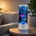 thumbnail image 4 of MMJ Fish Sensory Lamp Color Changing LED Aquarium Night Light Moving Bubble Effect Remote Control Mood Lamp Bedroom Home Office Desk Decor, 4 of 9