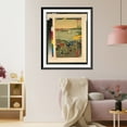 thumbnail image 3 of Historic Framed Print, Tōkyō meishō Takanawa no shinkei - 2, 17-7/8" x 21-7/8", 3 of 9