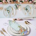 thumbnail image 3 of Easter Cloth Napkins, Spring Rabbit Tail Eggs Eucalyptus Leaves Wood Washable and Reusable Dinner Napkins Set of 6, Table Napkin for Kitchen Party Birthday Wedding Hotel Housewarming 20"x20", 3 of 9