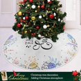 thumbnail image 6 of FMSHPON Easter Eggs Xmas Christmas Tree Skirt Stand Mat for Holiday Party Decoration Indoor Outdoor 48 inches, 6 of 6