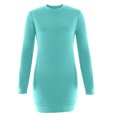 thumbnail image 5 of Hueook Women Dress Fall Winter Women's Fashion Knitted Long Sleeve V-Neck Sexy Hip Wrap Warm Sweater Dress Maxi Casual Ladies Dress, 5 of 6
