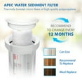 thumbnail image 4 of APEC Filter Set, Double Capacity Replacement Pre-Filter Set For Reverse Osmosis Water Filter System Stage 1,2,3, 4 of 9