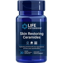 Life Extension Skin Restoring Ceramides – Wheat Oil Extract – Hydrates & Smooths the Appearance of Fine Lines & Wrinkles – Gluten-Free, Non-GMO, 1-Daily, Vegetarian – 30 Liquid Capsules