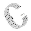 Polished Stainless Steel Replacement Watch Band Strap Bracelet Double Clasp Solid Links - Silver 18mm
